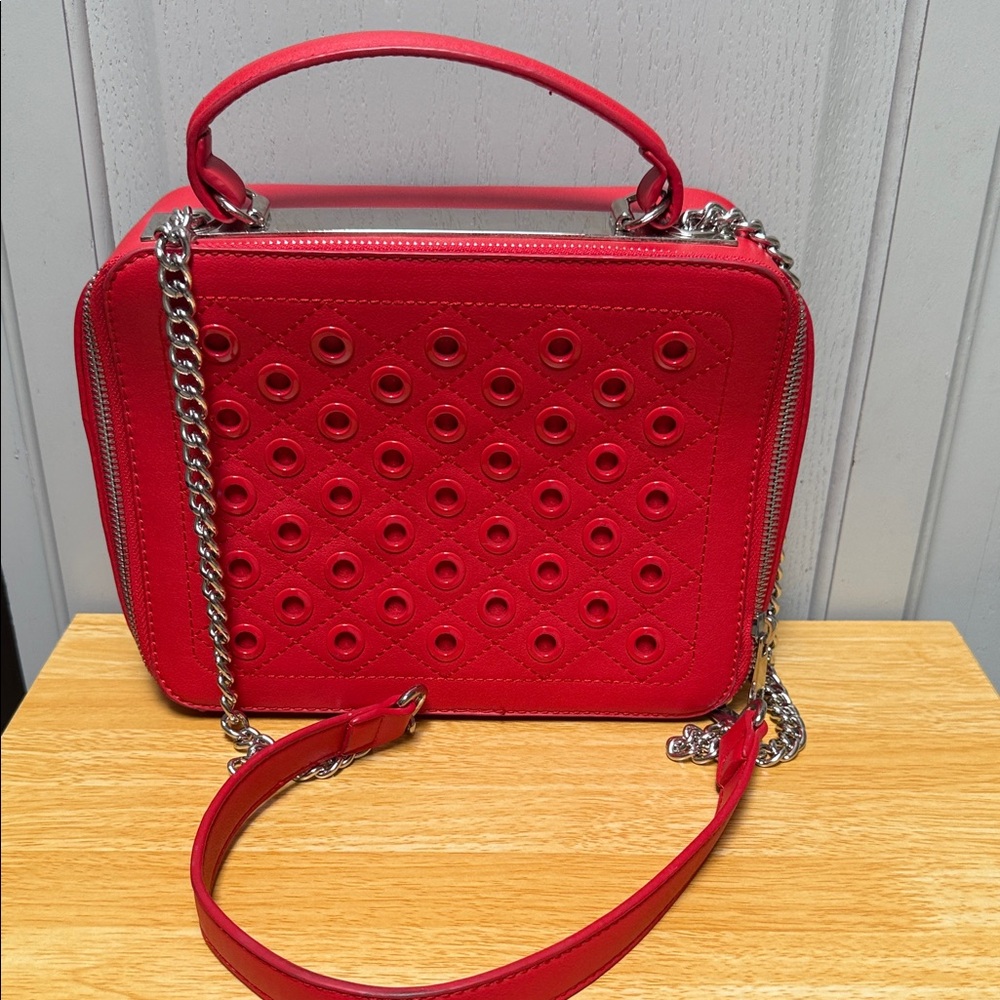 Red Women's Bag with Chain Strap ❤️